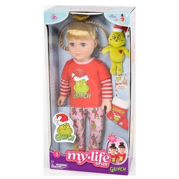 My Life As Poseable Grinch Doll 18” Blonde Blue Eye Brand New In Box - Picture 1 of 5